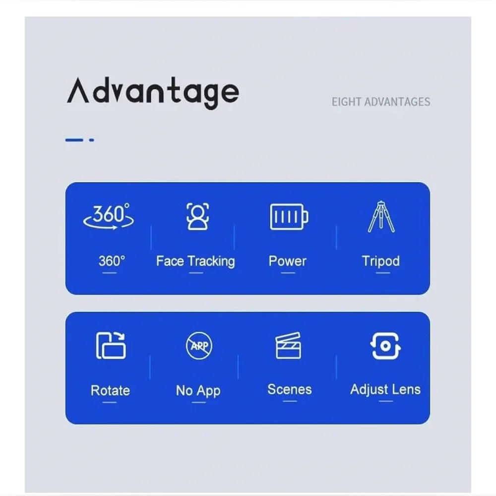 360 Auto Face Tracking Selfie Stick Tripod